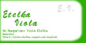 etelka viola business card